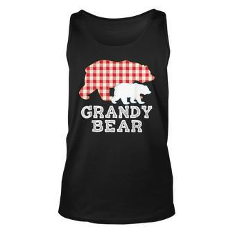 Grandy Plaid Great Bear Daddy Grandpa Father Day Proud Tank Top | Mazezy