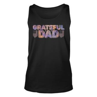 Grateful Dad Us Flag Fathers Day Dye Retro Vintage For Dad Tank Top | Mazezy