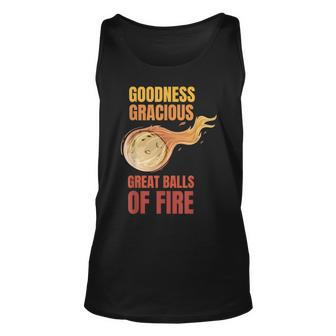Great Balls Of Fire Funny Flaming Meteor Comet Asteroid Unisex Tank Top | Mazezy AU