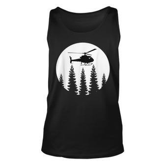 Great Helicopter Pilot Retro Gift Men Unisex Tank Top | Mazezy UK