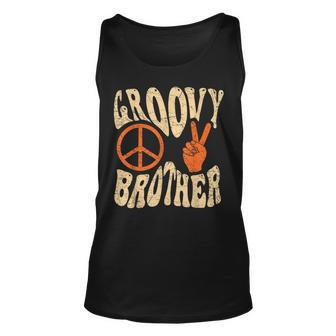 Groovy Brother 70S Aesthetic Nostalgia 1970S Retro Brother Unisex Tank Top - Seseable