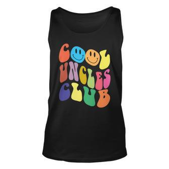 Groovy Cool Uncles Club Funny Smile Colorful Fathers Day Unisex Tank Top - Seseable