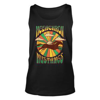 Groovy Hippie Style Mceachron Elementary Mustangs Unisex Tank Top - Seseable