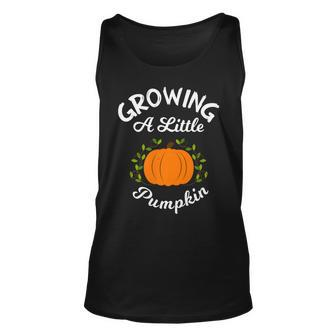 Growing A Little Pumpkin Thanksgiving Pregnancy Tank Top | Mazezy