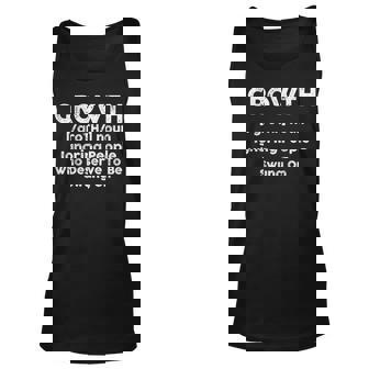 Growth Definition Ignoring People Who Deserve To Be Swung On Definition Tank Top | Mazezy