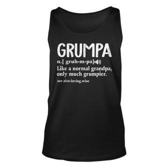 Grumpa Definition Like A Normal Grandpa Grumpy Old Man Tank Top | Mazezy