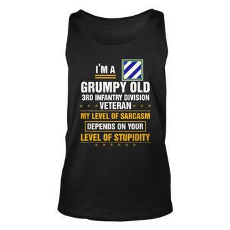 Grumpy Old 3Rd Infantry Division Veteran Father Day Unisex Tank Top | Mazezy