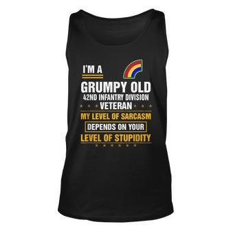 Grumpy Old 42Nd Infantry Division Veteran Soldier Xmas Tank Top | Mazezy