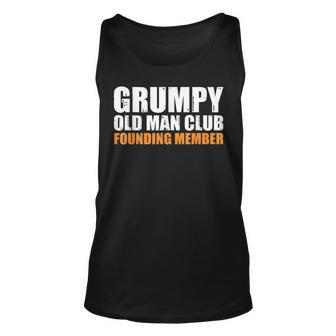 Grumpy Old Man Club Founding Member Father Grandfather Tank Top | Mazezy
