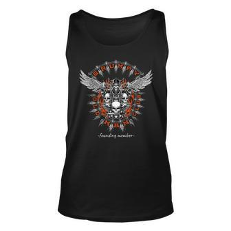 Grumpy Old Man Club Founding Member Gift For Bikers Unisex Tank Top | Mazezy