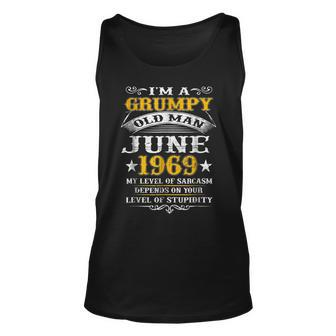Grumpy Old Man June 1969 49Th Birthday Gift Gift For Mens Unisex Tank Top | Mazezy CA