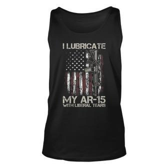 Gun American Flag I Lubricate My Ar15 With Liberal Tears Unisex Tank Top | Mazezy