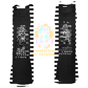 Gym Workout Or Fitness Gift Funny Cat In A Gym Unisex Tank Top | Mazezy