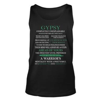 Gypsy Name Gift Gypsy Completely Unexplainable Unisex Tank Top - Seseable