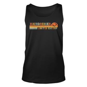 Hairdresser Funny Job Title Profession Worker Bday Gifts Unisex Tank Top | Mazezy