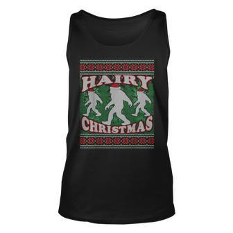 Hairy Christmas Bigfoot Ugly Christmas Sweater Tank Top - Monsterry CA