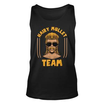 Hairy Mullet Team - Funny Redneck Mullet Pride Unisex Tank Top | Mazezy