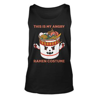 Halloween Angry Ramen Noodles Japanese Kawaii Scary Anime Unisex Tank Top | Mazezy