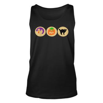 Halloween Cookies Ghost Pumpkin Cat Halloween Sugar Cookie Tank Top - Seseable