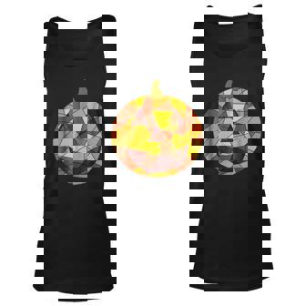 Halloween Costume Patchwork Pumpkin Stained Glass Halloween Costume Tank Top | Mazezy