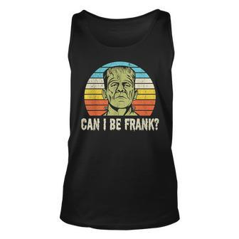 Halloween Can I Be Frank Horror Frankenstein Halloween Tank Top | Mazezy UK
