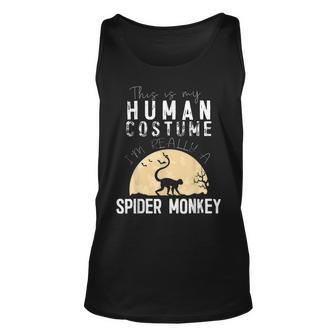 Halloween Human Costume Spider Monkey Creepy Horror Halloween Tank Top | Mazezy