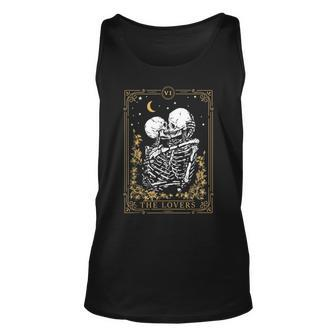 Halloween The Lovers Vintage Tarot Card Magic Occult Witch Magic Tank Top | Mazezy