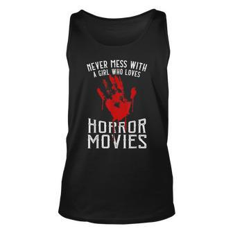 Halloween Never Mess With Horror Movie Girl Zombie Hand Halloween Tank Top | Mazezy