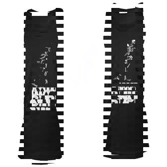 Halloween - Scary - Spooky - Skeleton - Bones - Joke Unisex Tank Top | Mazezy