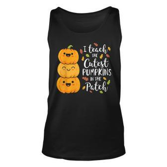 Halloween I Teach The Cutest Pumpkins In The Patch Tank Top | Mazezy