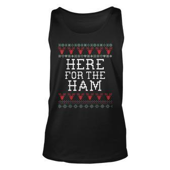 Ham Holiday Ugly Christmas Sweater Tank Top - Monsterry