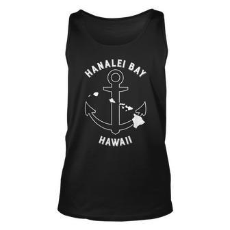 Hanalei Bay Hawaii Anchor Product Unisex Tank Top | Mazezy