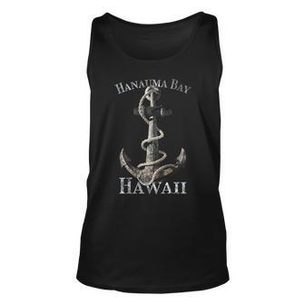 Hanauma Bay Hawaii Vacation Nautical Anchor Sailing Unisex Tank Top | Mazezy