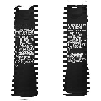 Happiness Is Being A Dad Granddad And A Great Grandad For Dad Tank Top | Mazezy