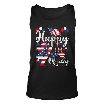 Happy 4Th Of July Patriotic American Us Flag 4Th Of July Unisex Tank Top - Monsterry AU