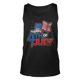 Happy 4Th Of July Us Flag United States Liberty 4Th Of July Unisex Tank Top | Mazezy