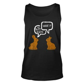 Happy Easter Chocolate Bunny My Butt Cute Rabbit For Rabbit Lovers Tank Top | Mazezy