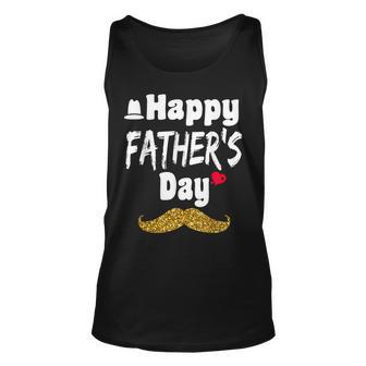 Happy Fathers Day 2023 For Men Dad Grandpa Love Heart Unisex Tank Top | Mazezy