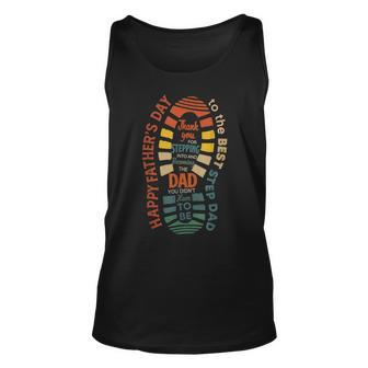 Happy Fathers Day To The Best Step Dad Fathers Day Unisex Tank Top | Mazezy
