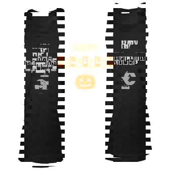 Happy Halloween Cute Pumpkin Face Vintage Retro Halloween Pumpkin Tank Top | Mazezy