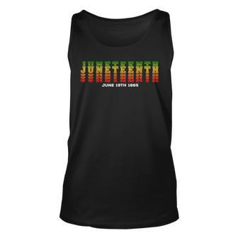 Happy Junenth Is My Independence Day Free Ish Black Men Unisex Tank Top | Mazezy