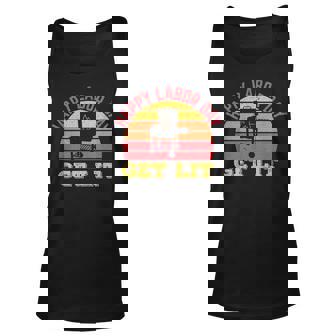 Happy Labor Day Get Lit Bbq Grillin Retro Vintage Unisex Tank Top | Mazezy
