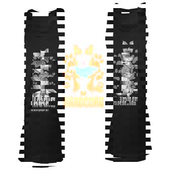 Hardcorg Corgi Pun Funny Corgi Dog With Sunglasses Pun Unisex Tank Top | Mazezy