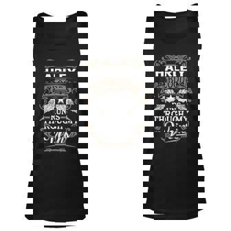 Harley Name Gift Harley Blood Runs Throuh My Veins V2 Unisex Tank Top | Seseable UK