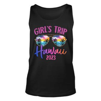 Hawaii Hawaiian 2023 Girls Trip Sunglasses Summer Girlfriend Tank Top | Mazezy DE