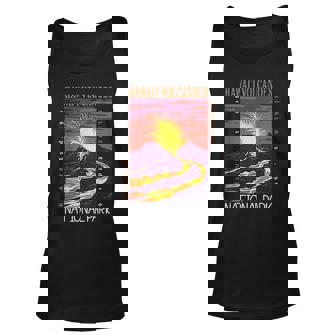 Hawaii Volcanoes National Park Kilauea Volcano Vintage Unisex Tank Top | Mazezy