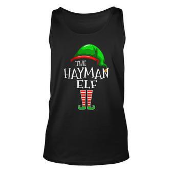 Hayman Name Gift The Hayman Elf Christmas Unisex Tank Top - Seseable