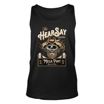 Hearsay Mega Pint Brewing Objection Brewing Funny Gifts Unisex Tank Top | Mazezy