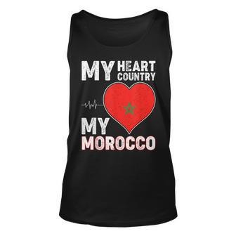 My Heart Country My Morocco For Moroccan Lovers Tank Top - Seseable