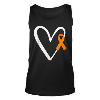 Heart End Gun Violence Awareness Orange Ribbon Enough Tank Top | Mazezy